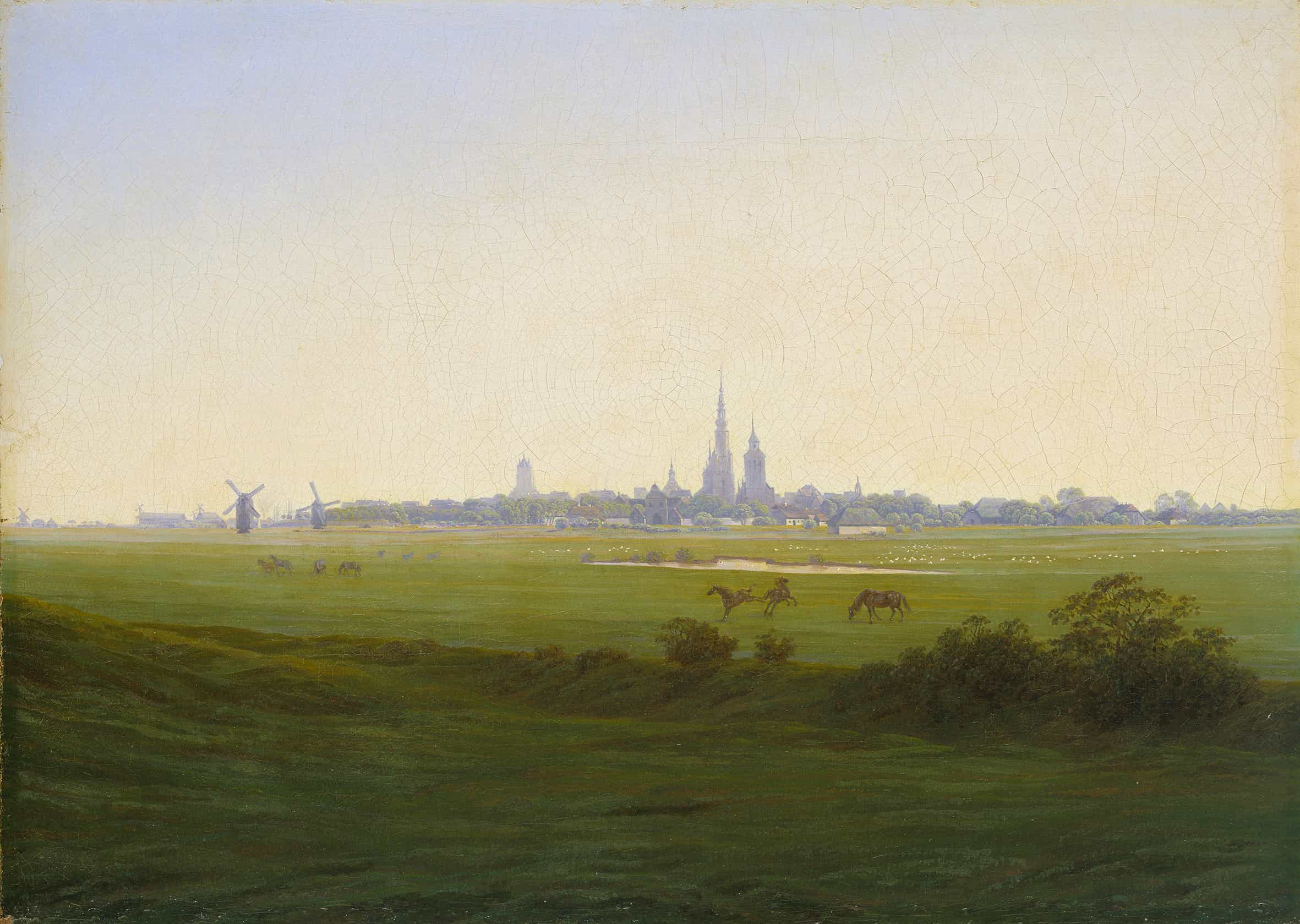 グライフスヴァルト近郊の牧草地【1821-22】