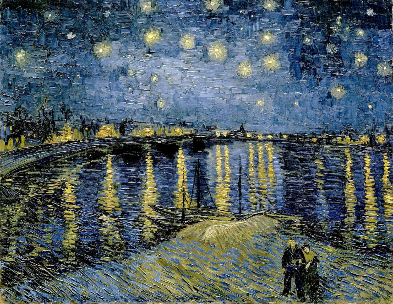 ローヌ川の星月夜【1888】