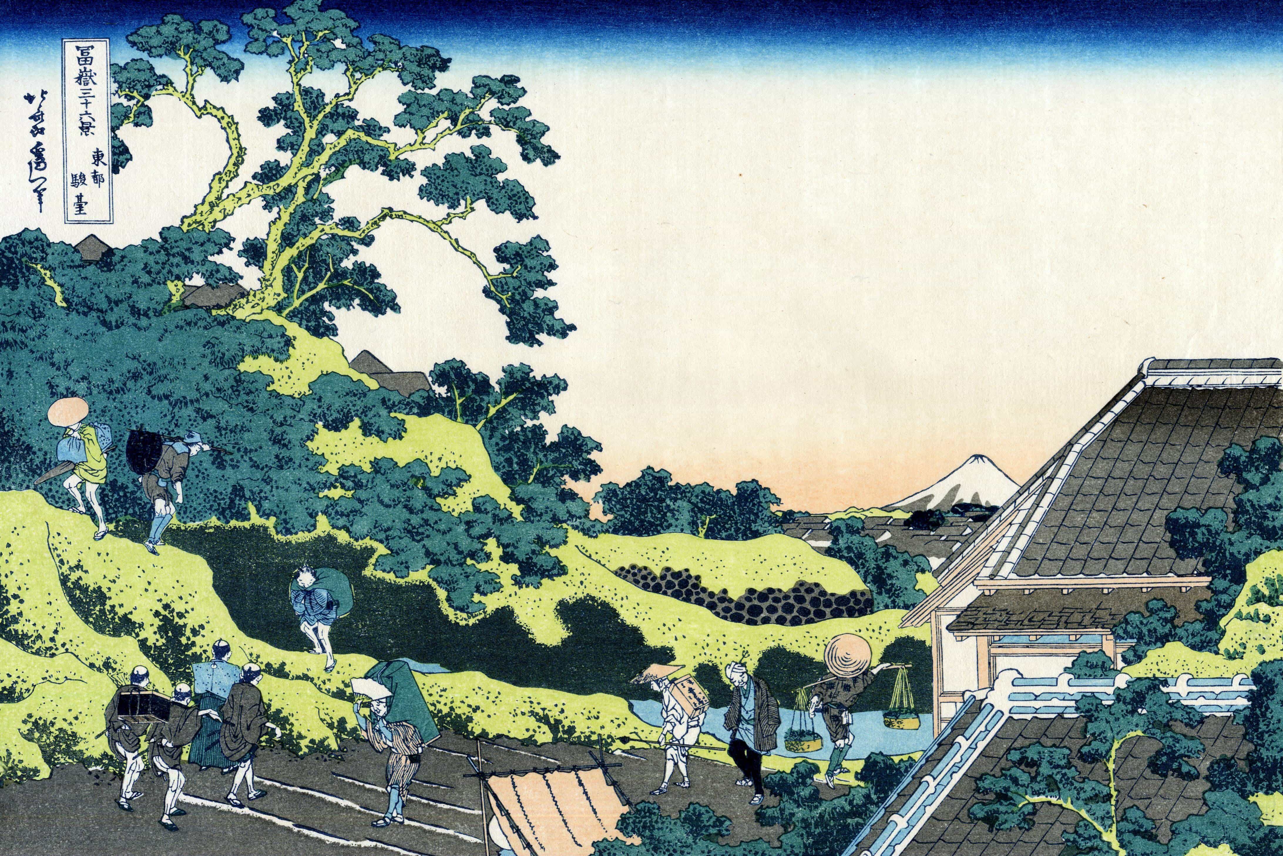【冨嶽三十六景】東都駿臺【1830-32】