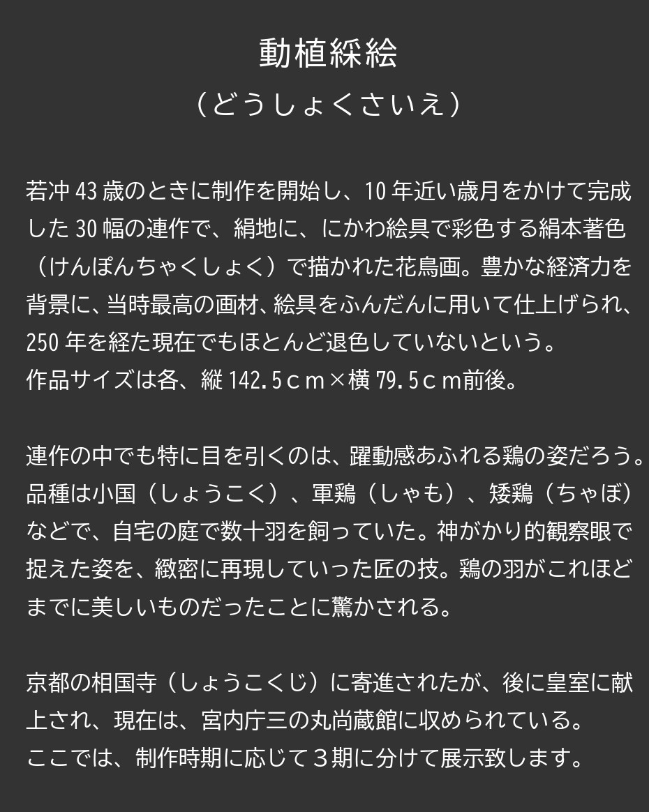 動植綵絵について
