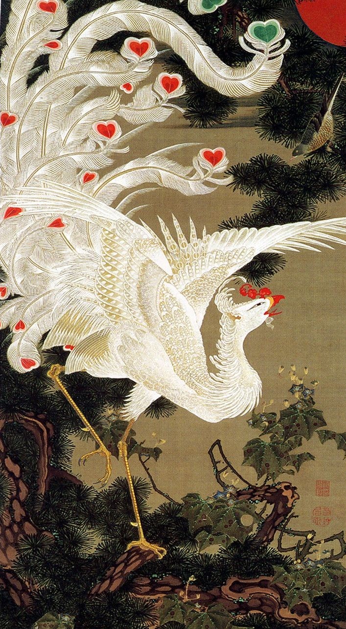 老松白鳳図（ろうしょうはくおうず）