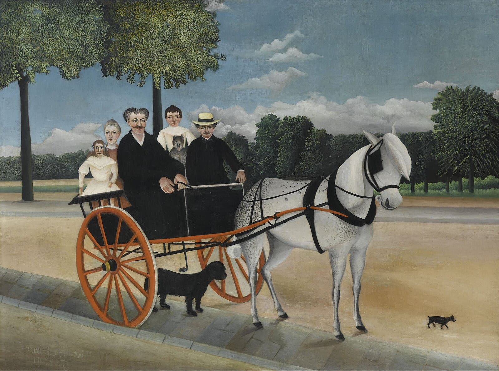 アンリ・ルソー《ジュニエ爺さんと馬車》