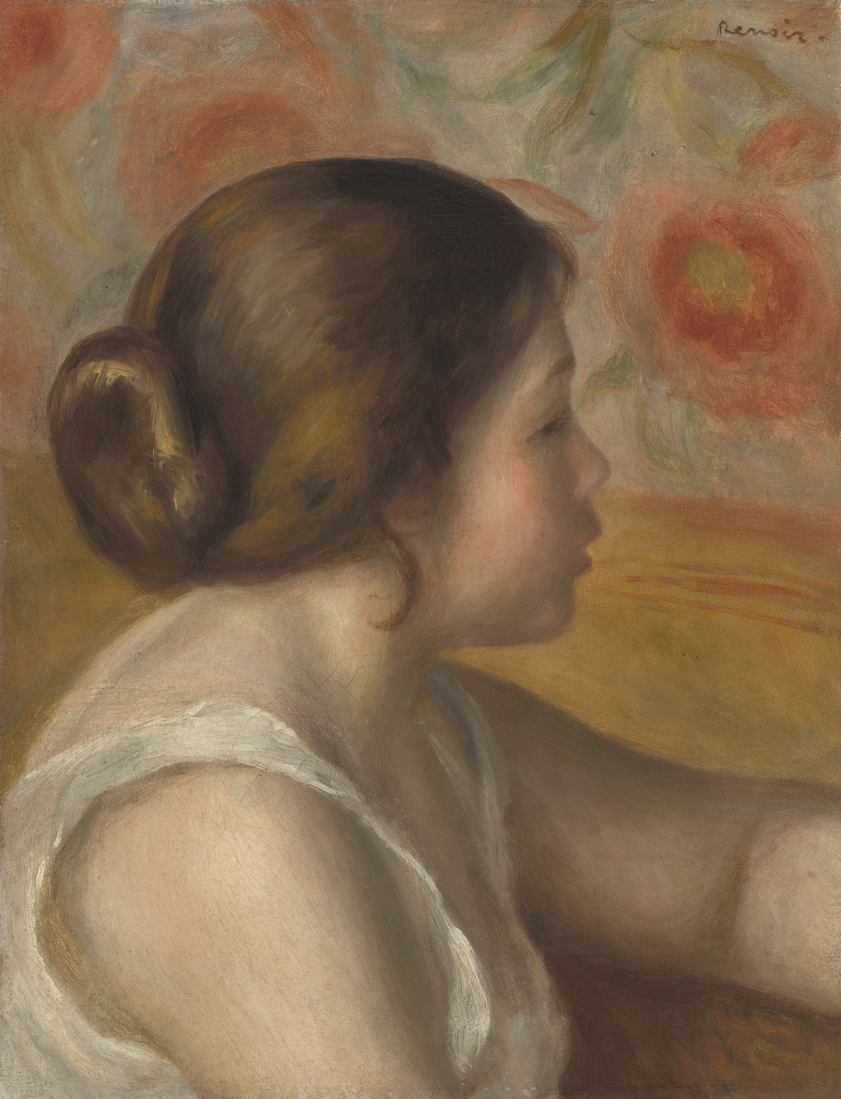 若い女の子の頭【1890】