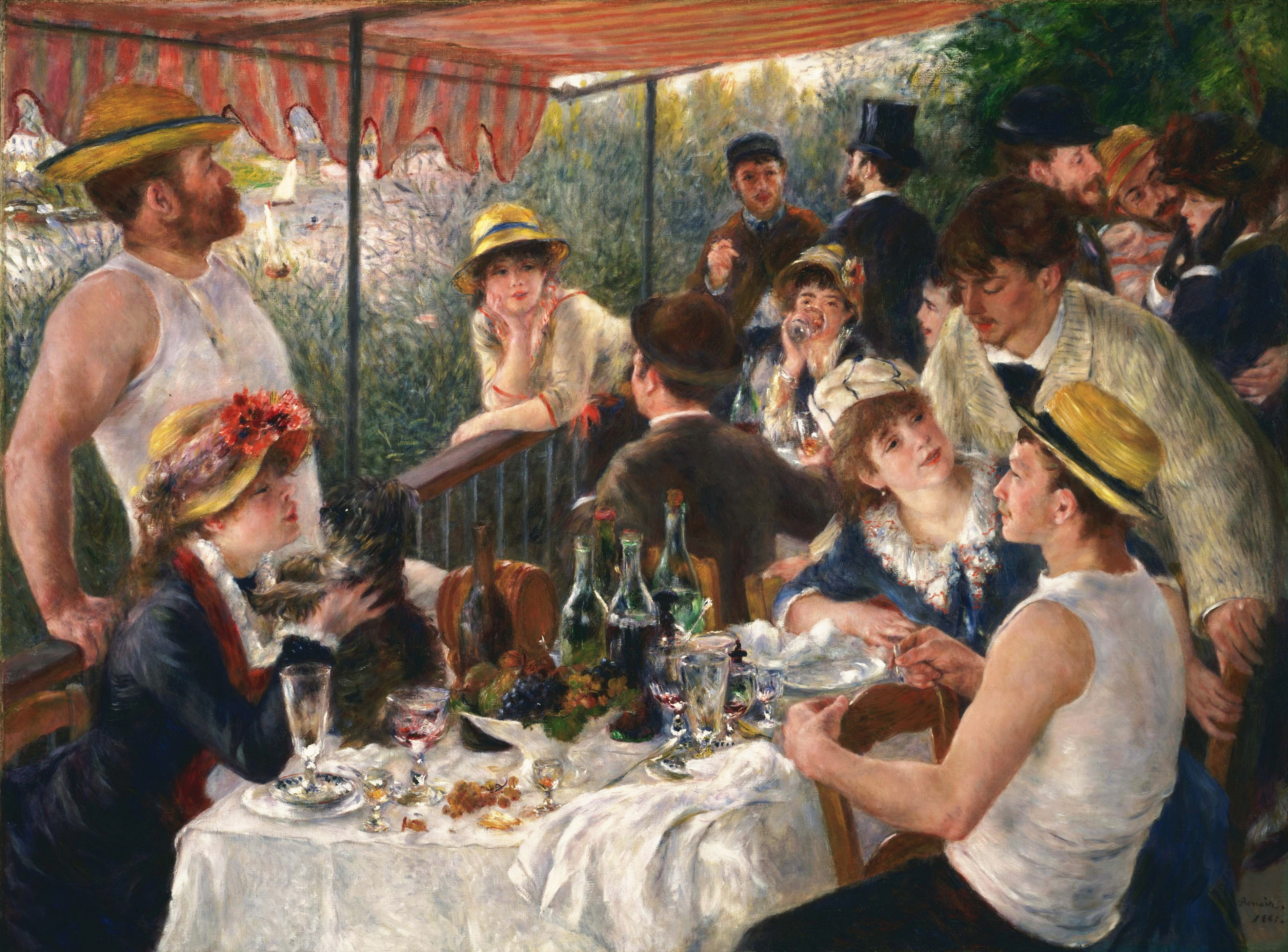 舟遊びをする人々の昼食【1880-81】